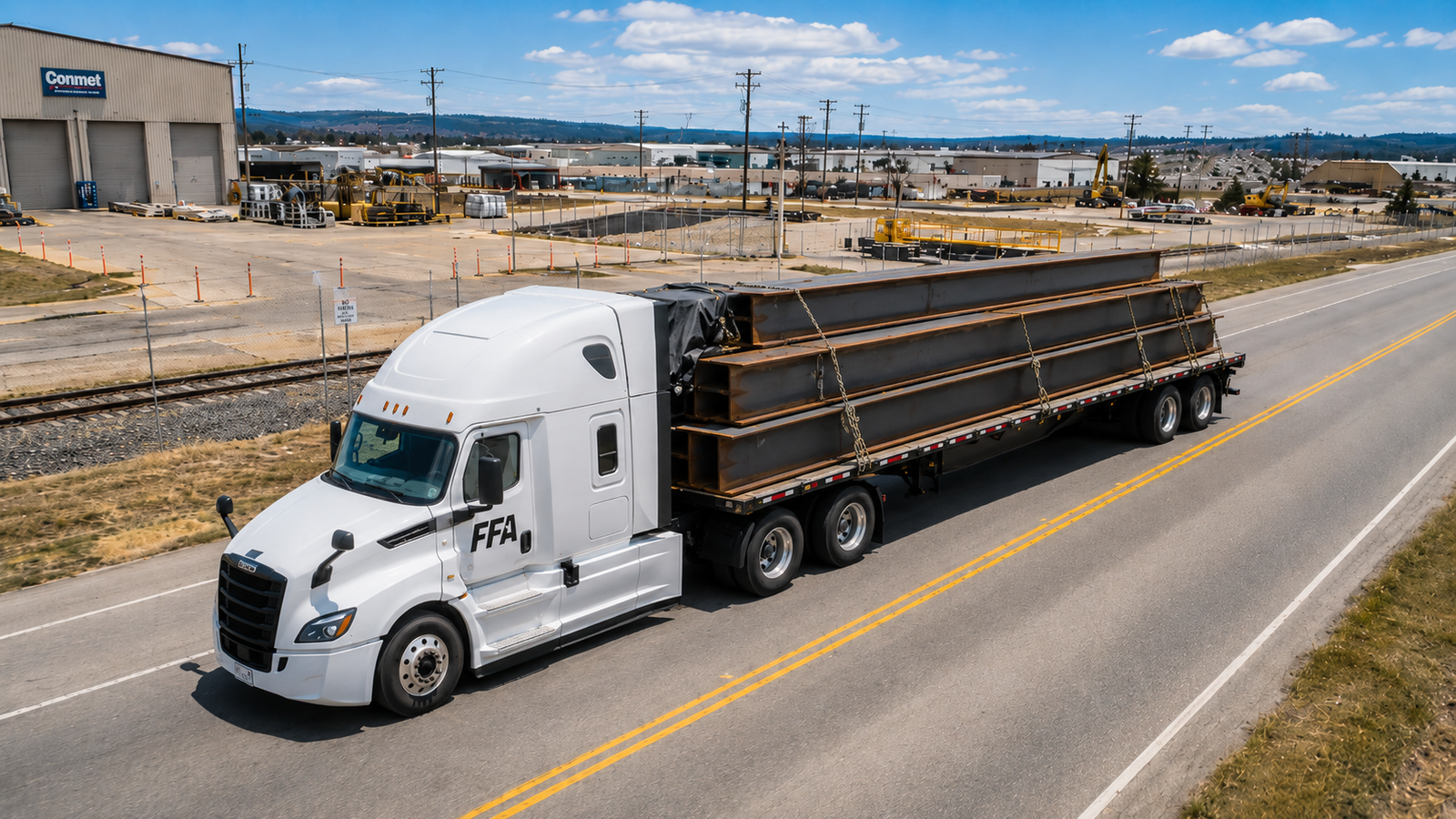 Flatbed heavy haul freight